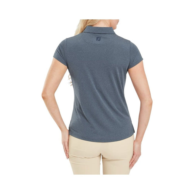 FootJoy EU Cap Heather Navy Woman's Shirt - One Golf