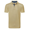 FootJoy EU Citrus Print Lisle Taxi/Navy Polo - One Golf