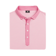 FootJoy EU Feeder Stripe Piq Pink Shirt - One Golf