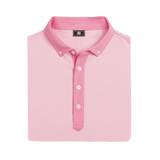 FootJoy EU Feeder Stripe Piq Pink Shirt - One Golf