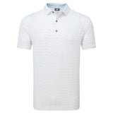 Footjoy EU Flower Bud Foulard White Polo - One Golf