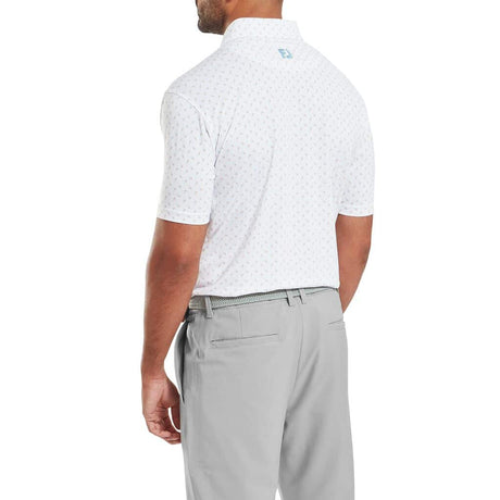 Footjoy EU Flower Bud Foulard White Polo - One Golf