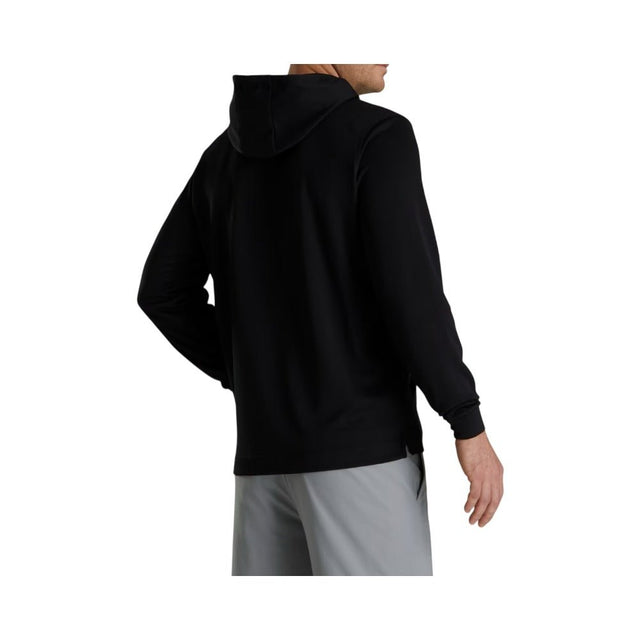 FootJoy EU Lightweight Black Solid Hoodie - One Golf