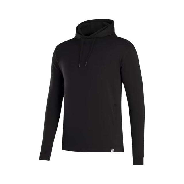 FootJoy EU Lightweight Black Solid Hoodie - One Golf