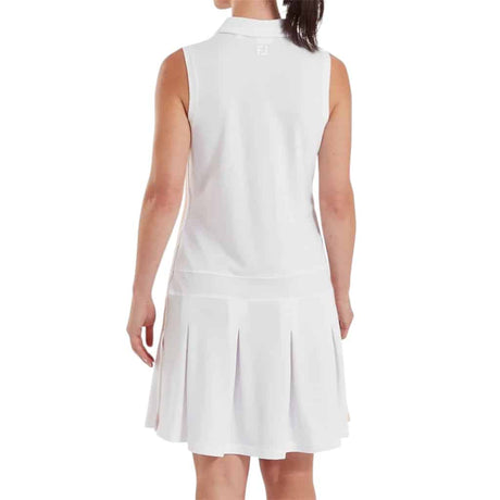 FootJoy EU Pleated White/Peach Women's Dress - One Golf