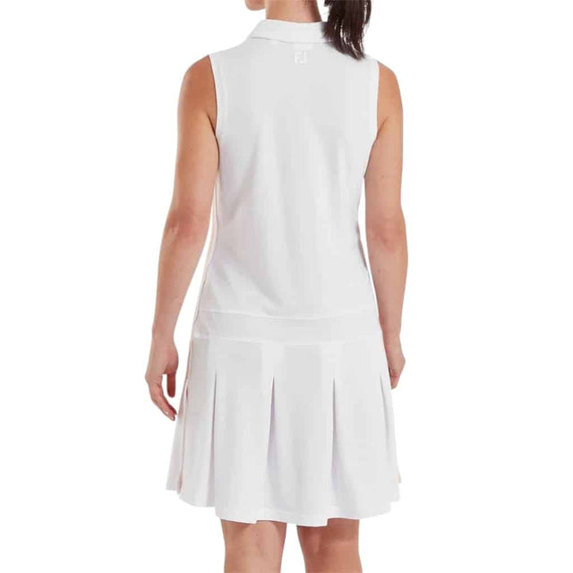 FootJoy EU Pleated White/Peach Women's Dress - One Golf