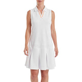 FootJoy EU Pleated White/Peach Women's Dress - One Golf