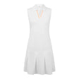 FootJoy EU Pleated White/Peach Women's Dress - One Golf