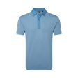 FootJoy EU Star Geo Jacquard Coastal Blue Polo - One Golf