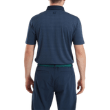 FootJoy EU Star Geo Jacquard Navy Polo - One Golf