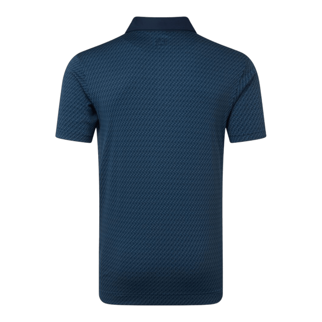 FootJoy EU Star Geo Jacquard Navy Polo - One Golf