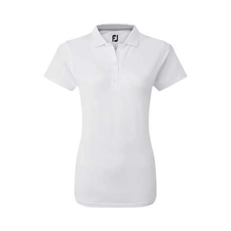FootJoy EU Stretch Pique White Woman's Shirt - One Golf
