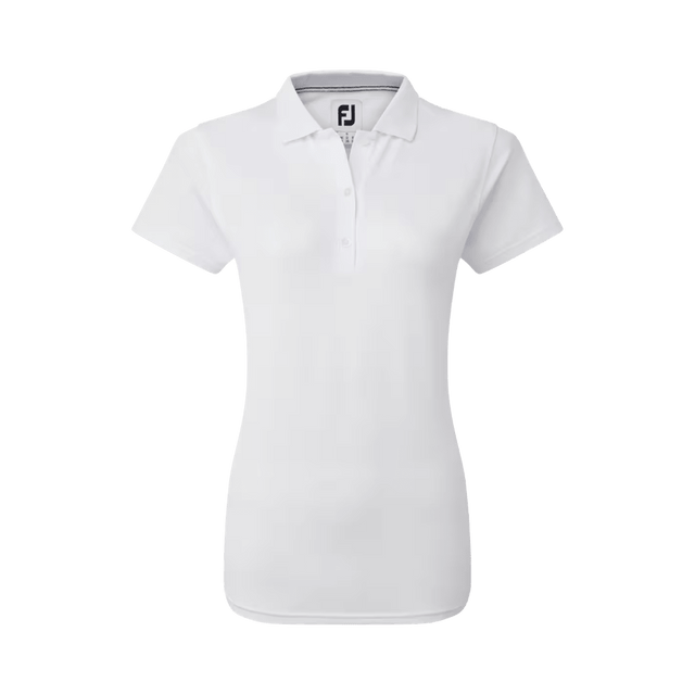 FootJoy EU Stretch Pique White Woman's Shirt - One Golf