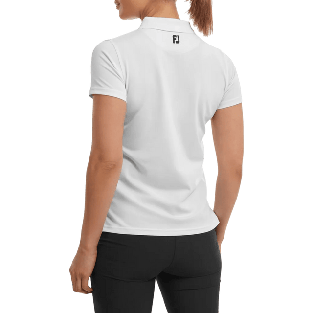 FootJoy EU Stretch Pique White Woman's Shirt - One Golf