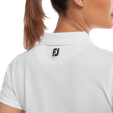 FootJoy EU Stretch Pique White Woman's Shirt - One Golf
