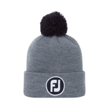 FootJoy Grey Pom Pom Knit Hat - One Golf