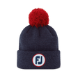 FootJoy Heather Navy Pom Pom Knit Hat - One Golf