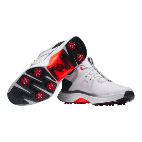 FootJoy HyperFlex White/Black/Red Golf Shoe - One Golf