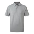 FootJoy Junior Stretch Pique Solid Heather Grey Polo - One Golf