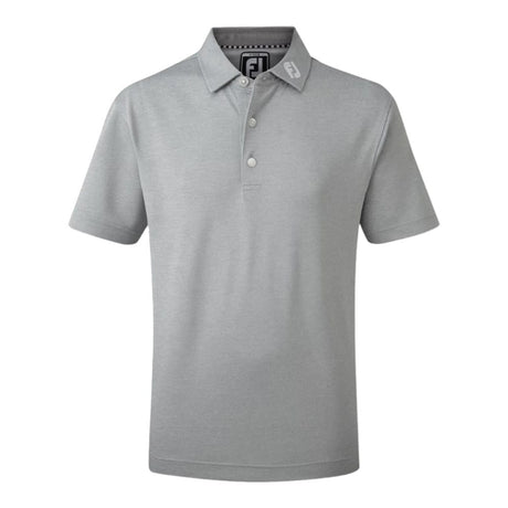 FootJoy Junior Stretch Pique Solid Heather Grey Polo - One Golf