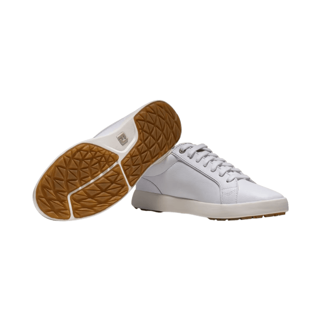FootJoy Links Off White/Black Ladies Golf Shoe - One Golf