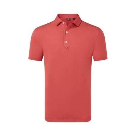FootJoy Lisle Solid Nantucket Red Shirt - One Golf