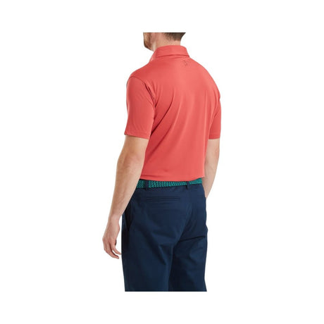 FootJoy Lisle Solid Nantucket Red Shirt - One Golf