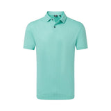 FootJoy Modernist Geo Pique Blue Reef Shirt - One Golf