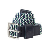 FootJoy Navy/White/Mint Braided Belt - One Golf