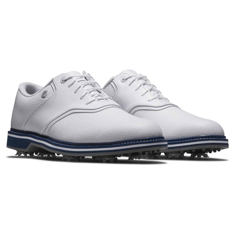 FootJoy Originals White/White/Navy Golf Shoe - One Golf