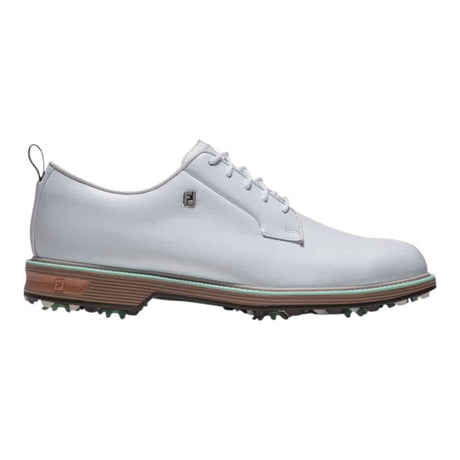 FootJoy Premier Series Field White/Tan/Mint Golf Shoe - One Golf