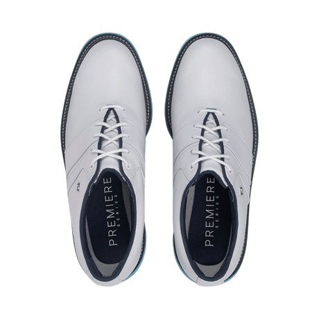 FootJoy Premier Series Packard White/Navy/Blue Golf Shoe - One Golf