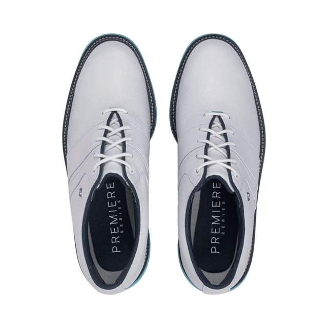 FootJoy Premier Series Packard White/Navy/Blue Golf Shoe - One Golf