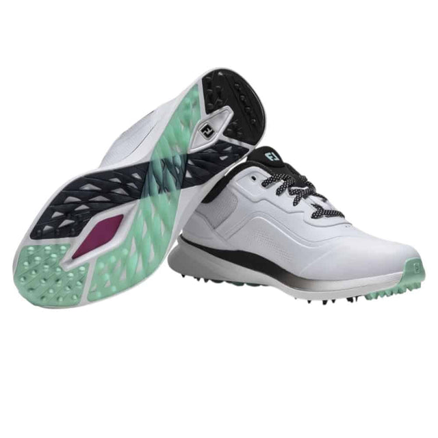 FootJoy Pro/SL White/Black/Teal Golf Shoe - One Golf