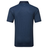 FootJoy EU Etched Texture Print Lisle Navy Polo
