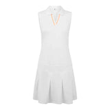 FootJoy EU Pleated White/Peach Women's Dress
