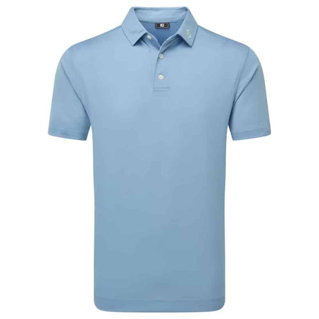 Footjoy Stretch Pique Solid Blue Jay Polo - One Golf