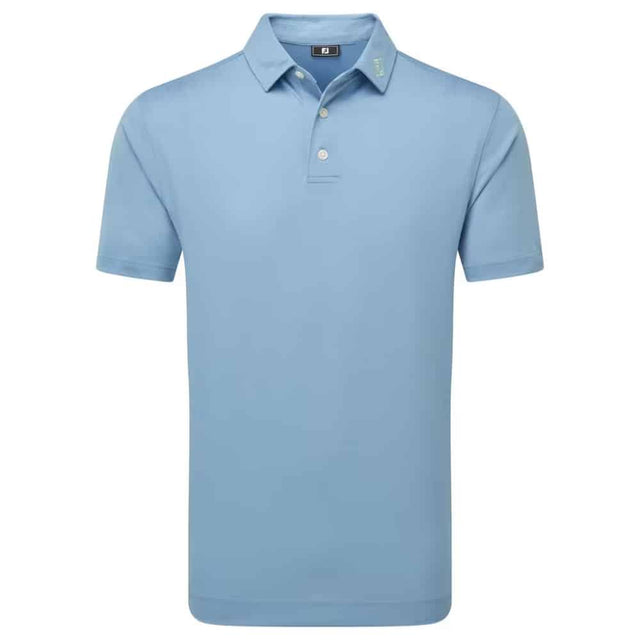 Footjoy Stretch Pique Solid Blue Jay Polo - One Golf