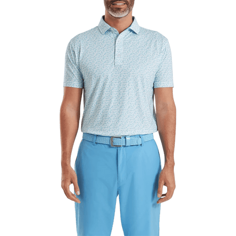 FootJoy Surfs Up Deep Reef/White/Sea Glass/Blue Reef Shirt - One Golf