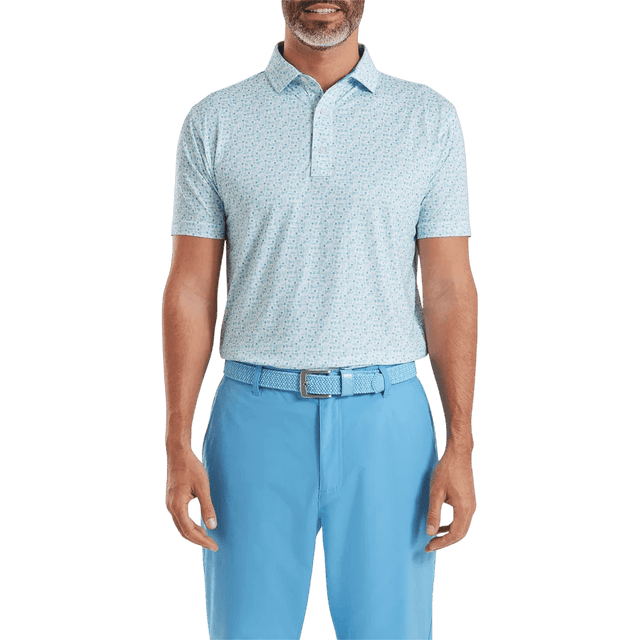 FootJoy Surfs Up Deep Reef/White/Sea Glass/Blue Reef Shirt - One Golf