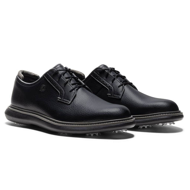 FootJoy Traditions Blucher Black Golf Shoe - One Golf