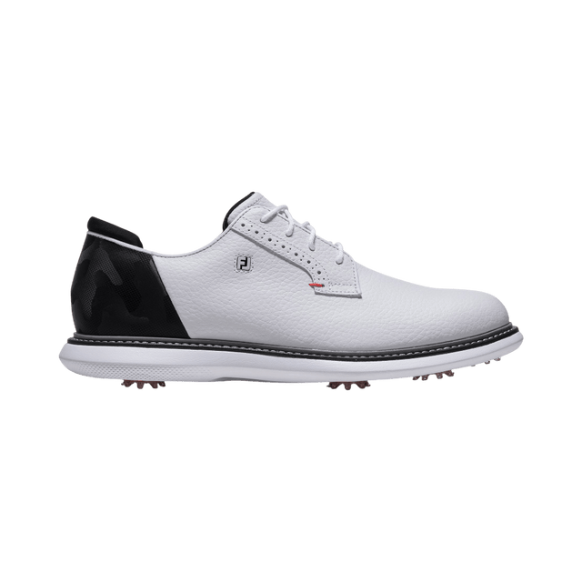 FootJoy Traditions Blucher White/Black/Red Golf Shoe - One Golf