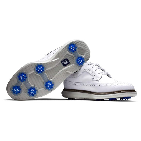 FootJoy Traditions White Wing Tip Golf Shoes - One Golf