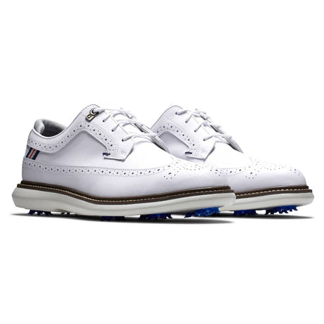 FootJoy Traditions White Wing Tip Golf Shoes - One Golf