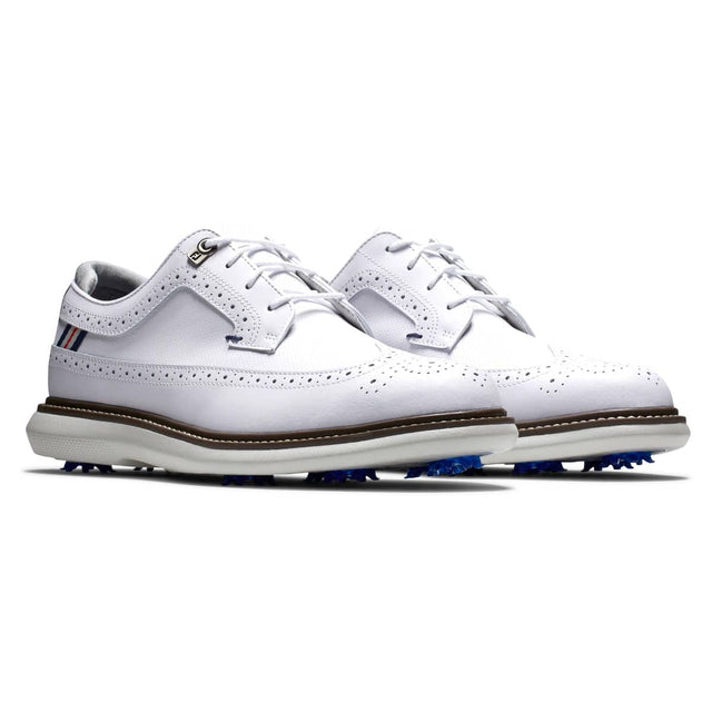 FootJoy Traditions White Wing Tip Golf Shoes - One Golf