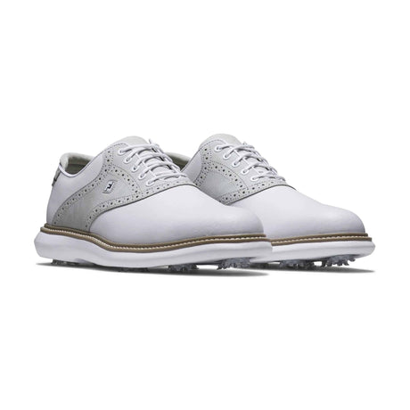 FootJoy Traditions White/Grey Golf Shoe - One Golf