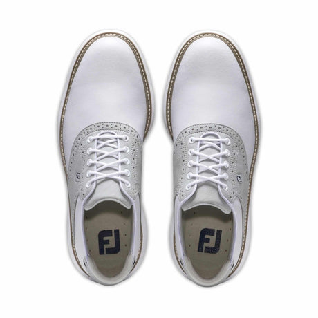 FootJoy Traditions White/Grey Golf Shoe - One Golf