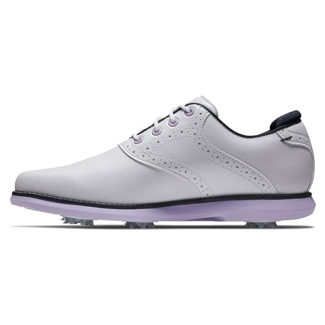 FootJoy Traditions White/Navy/Purple Shoes - One Golf