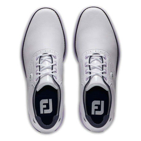 FootJoy Traditions White/Navy/Purple Shoes - One Golf