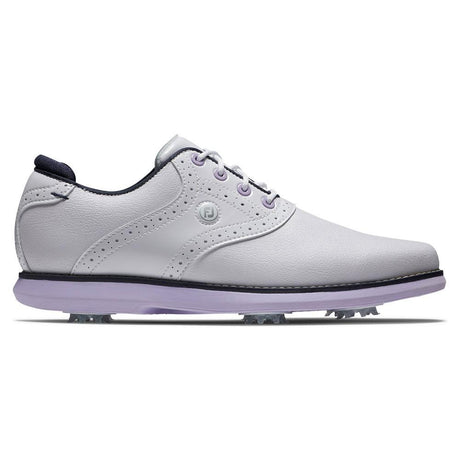 FootJoy Traditions White/Navy/Purple Shoes - One Golf